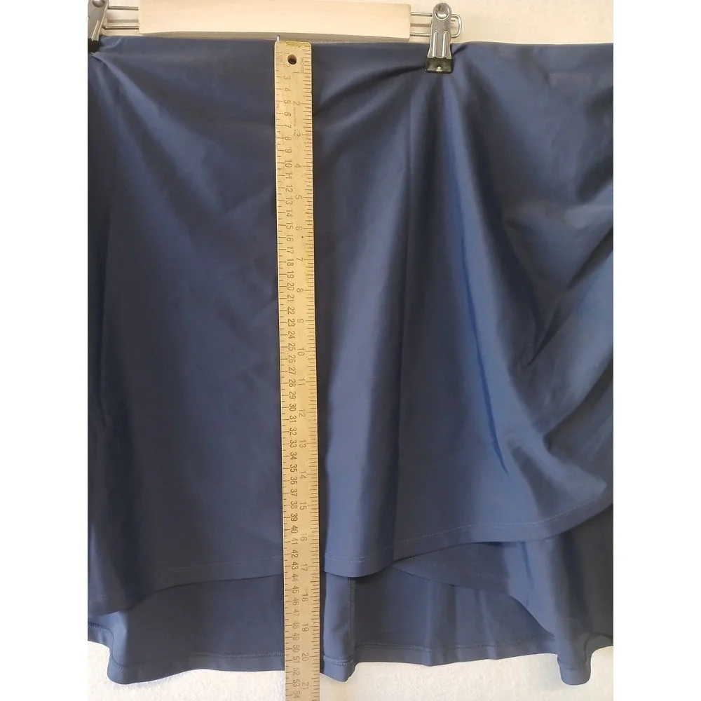 NEW summersalt runched swim skirt size XXL blue pool resort vacation cruise